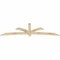 Ekena Millwork Davenport Rough Sawn Timber Gable Bracket, Douglas Fir, 96"W x 28"H x 2"D x 4"F, 7/12 Pitch GBW096X28X0204DAV00RDF - alternate 4